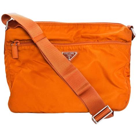 prada tessuto nylon handbag orange|prada nylon baguette bag.